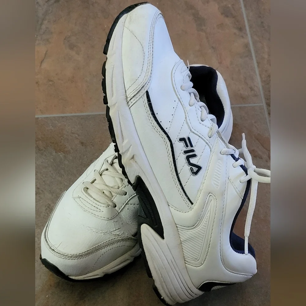 Fila Men's White Athletic Shoes Size 12